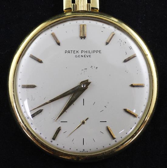 An 18ct gold Patek Philippe dress pocket watch,